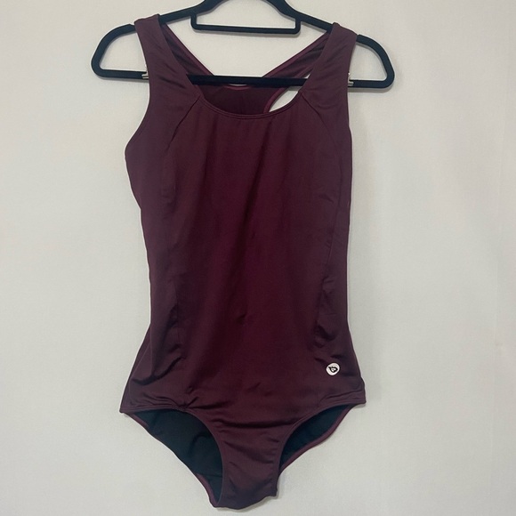 Baleaf burgundy full coverage one piece swimsuit - Picture 3 of 8